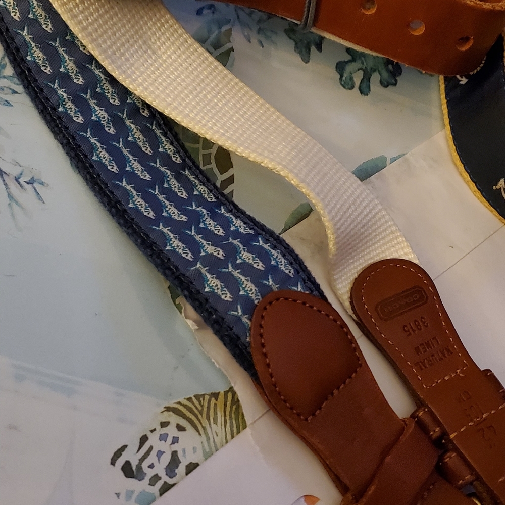 Assorted Vineyard Vine and 1 Coach Mens belts